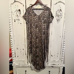 CY animal print maxi dress | L